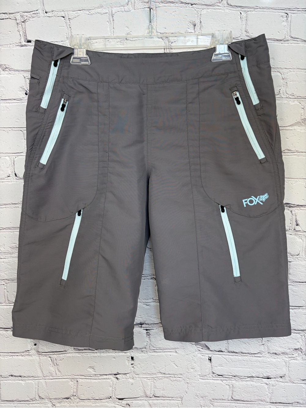 FOX Technical Apparel Lightweight Nylon MTB Shorts Gray Sz L